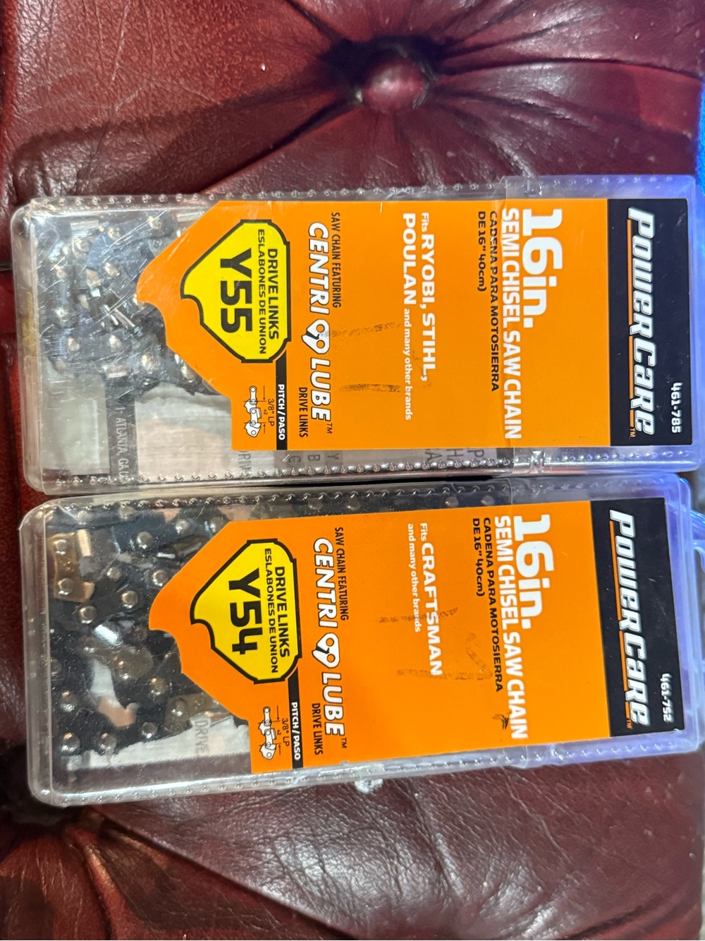 16in Semi-Chisel Saw Chain in Orange Packaging